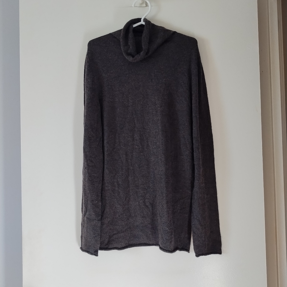 FABIANA FILIPPI 100% Cashmere Brown Scrunch Neck Sweater M